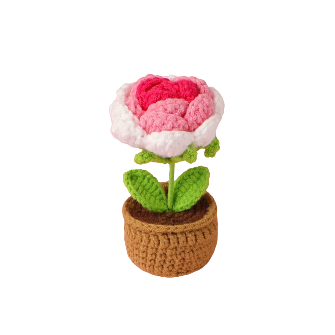 Rose Mini Crochet Flower