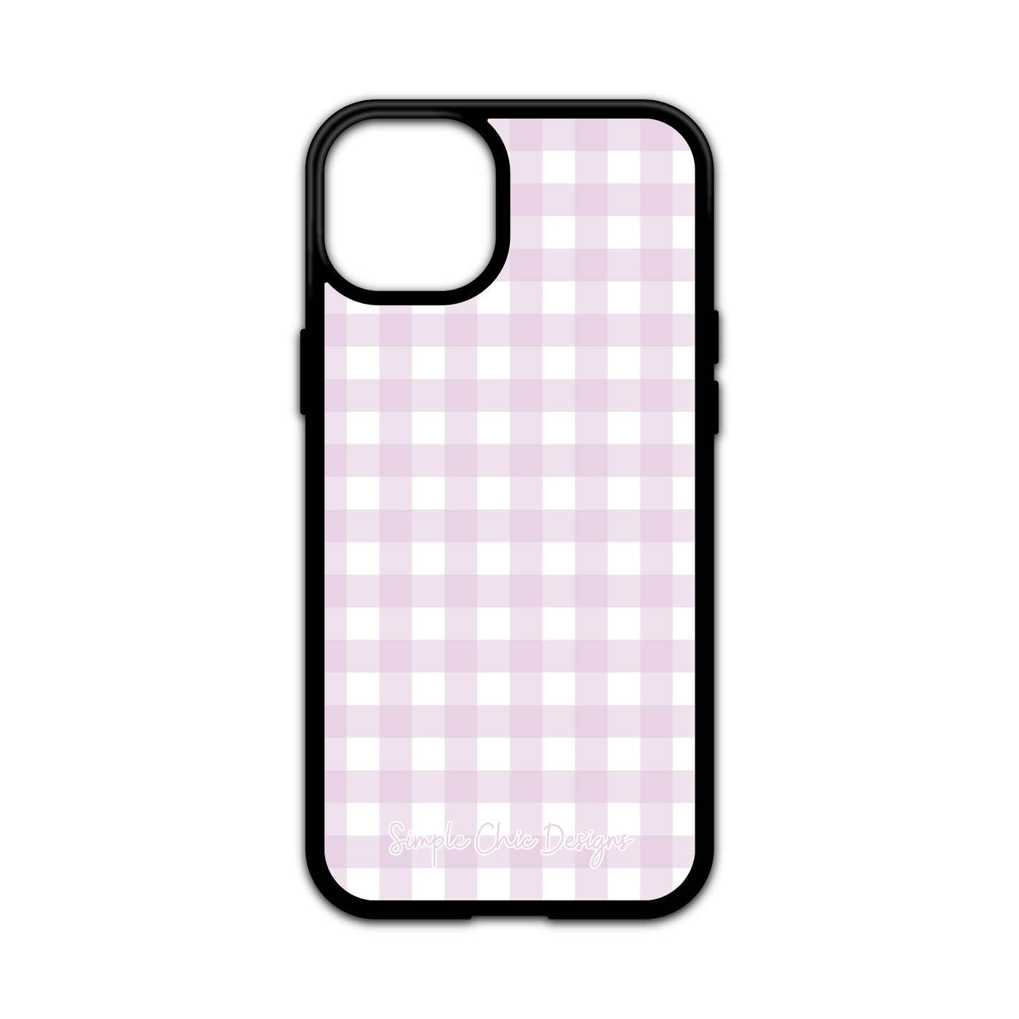 Lavender Gingham iPhone Case - MagSafe