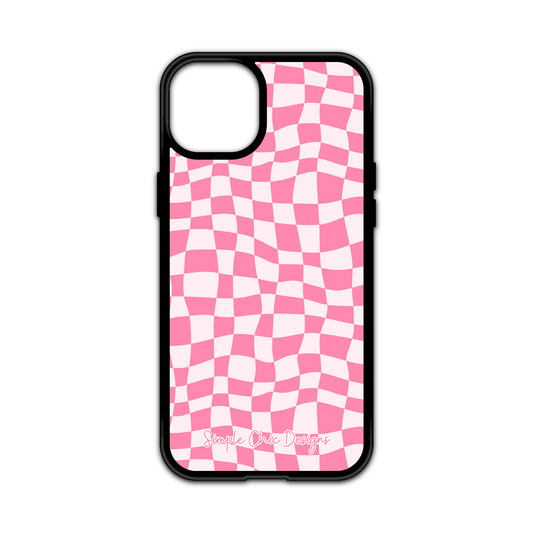 Pink Checkered iPhone Case - MagSafe