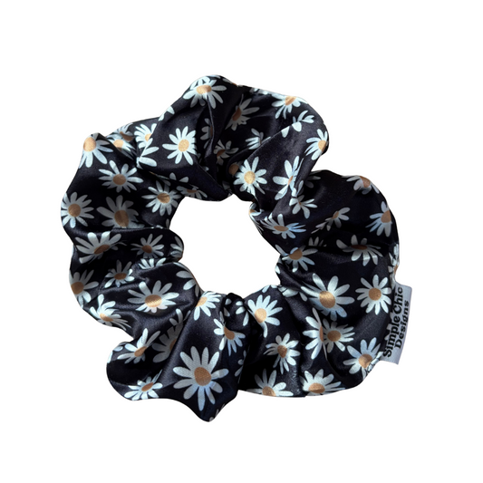 Black Daisies Scrunchie