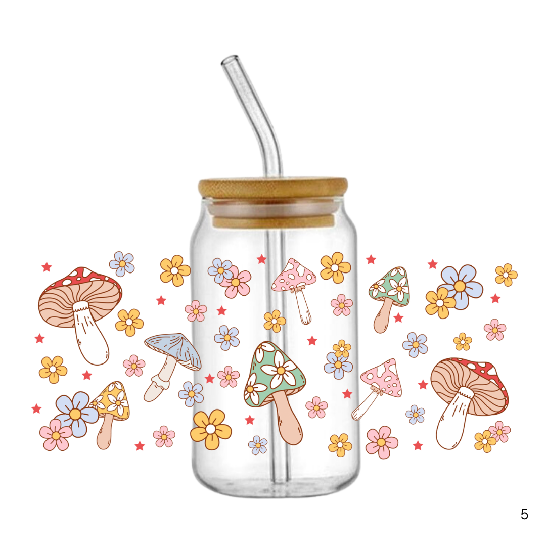 Retro Mushroom Plastic Tumbler – Simple Chic Designs