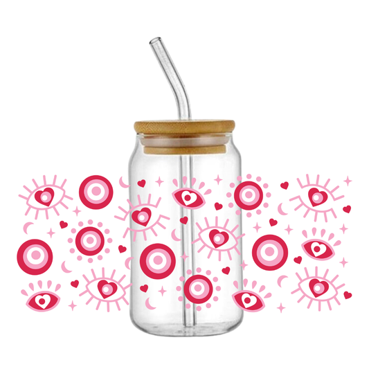 Pink Evil Eye Tumbler