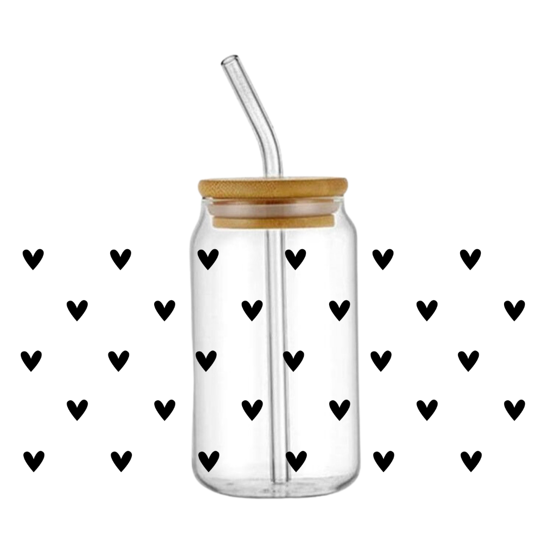 Hearts Glass Tumbler